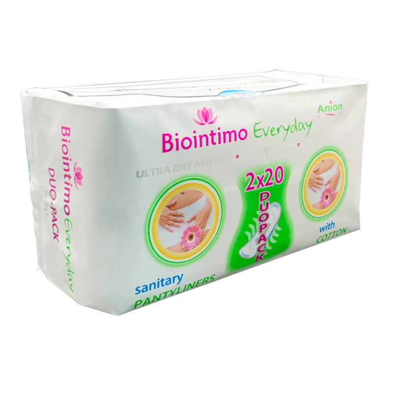 Biointimo ANION DUO-EVERYDAY anionos tisztasági betét 2x20DB